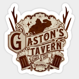 Gaston's Tavern Orlando Florida from Beauty and the Beast Sticker